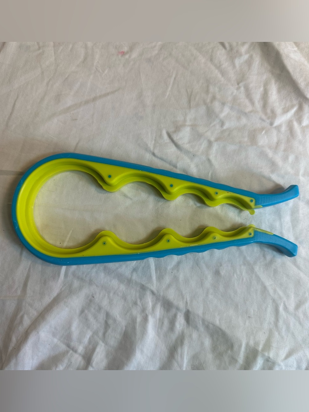 4-in-1 Multifunctional Silicone Jar Opener Blue and Green